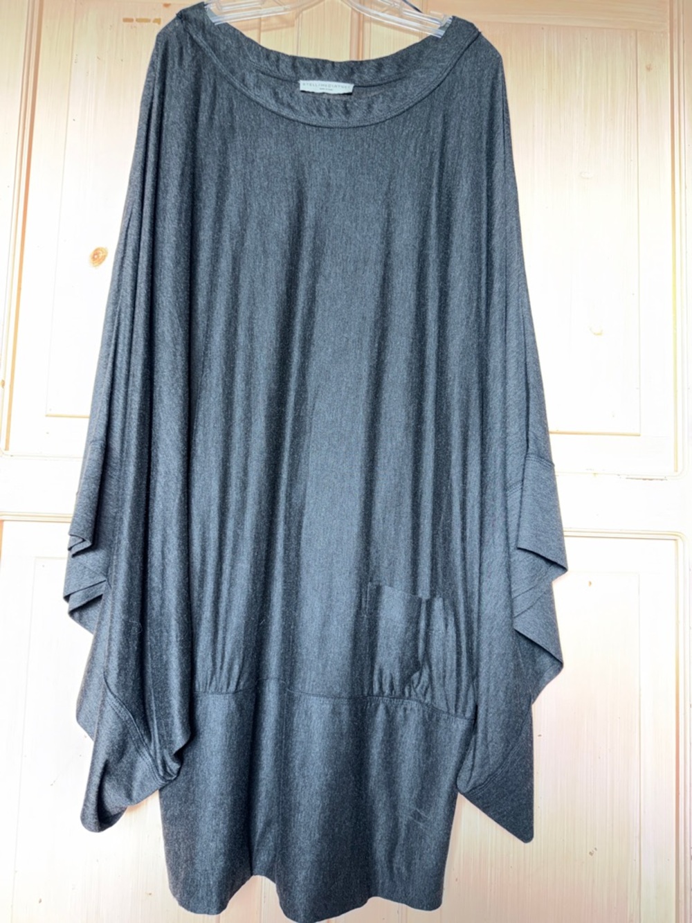 Stella McCartney Charcoal Midi Draped Tunic
